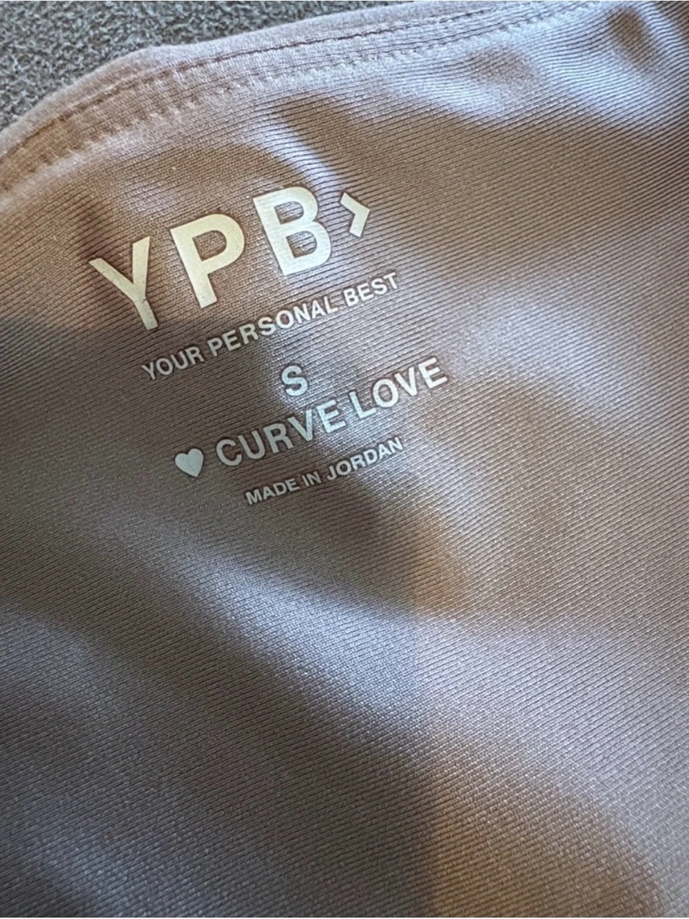 YPB Two-Tone High-Waist Leggings Set in Taupe & Cream